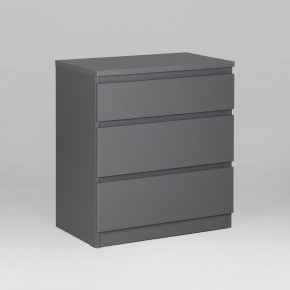 2.03.02.060.4 КАСТОР комод 3 ящика RU серый в Ялуторовске - yalutorovsk.ok-mebel.com | фото