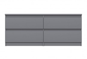 2.03.03.100.4 КАСТОР тумба 4 ящика RU серая в Ялуторовске - yalutorovsk.ok-mebel.com | фото 2