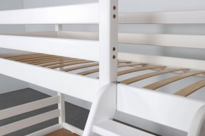 АДЕЛЬ Кровать двухъярусная с наклонной лестницей (белый) в Ялуторовске - yalutorovsk.ok-mebel.com | фото 6