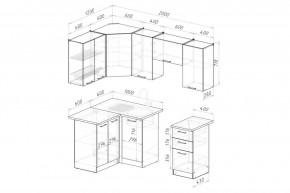 АСАЯ Кухонный гарнитур Оптима 5 (1200*2000 мм) в Ялуторовске - yalutorovsk.ok-mebel.com | фото 2