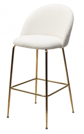Барный стул GLADE NINI-01 Белый, teddy / золотой каркас М-City в Ялуторовске - yalutorovsk.ok-mebel.com | фото 1