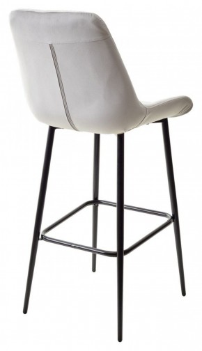 Барный стул ХОФМАН, цвет H-09 Светло-серый, велюр / черный каркас М-City в Ялуторовске - yalutorovsk.ok-mebel.com | фото 6