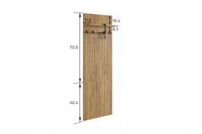 БОДРУМ Прихожая (модульная) дуб крафт золотой в Ялуторовске - yalutorovsk.ok-mebel.com | фото 2