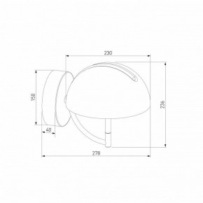 Бра Eurosvet Emisfero 50083/1 LED золото в Ялуторовске - yalutorovsk.ok-mebel.com | фото 3