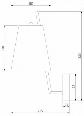 Бра Eurosvet Topanga 60173/1 латунь в Ялуторовске - yalutorovsk.ok-mebel.com | фото 5