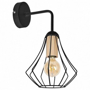 Бра Imex MD.9051 MD.9051-1-W-BK+WOOD в Ялуторовске - yalutorovsk.ok-mebel.com | фото