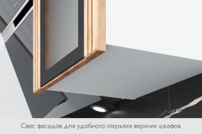 БЬЯНКА Кухонный гарнитур 1,6 белый/лиственница охотская/смоки софт в Ялуторовске - yalutorovsk.ok-mebel.com | фото 4