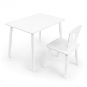 Детский комплект стол и стул «Корона» Rolti Baby (белый/белый, массив березы/мдф) в Ялуторовске - yalutorovsk.ok-mebel.com | фото
