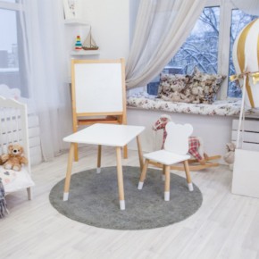 Детский комплект стол и стул «Мишка» Rolti Baby (белый/береза, массив березы/мдф) в Ялуторовске - yalutorovsk.ok-mebel.com | фото 3