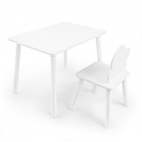 Детский комплект стол и стул «Облачко» Rolti Baby (белый/белый, массив березы/мдф) в Ялуторовске - yalutorovsk.ok-mebel.com | фото