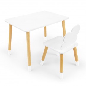 Детский комплект стол и стул «Облачко» Rolti Baby (белый/береза, массив березы/мдф) в Ялуторовске - yalutorovsk.ok-mebel.com | фото