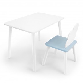 Детский комплект стол и стул «Облачко» Rolti Baby (белый/голубой, массив березы/мдф) в Ялуторовске - yalutorovsk.ok-mebel.com | фото