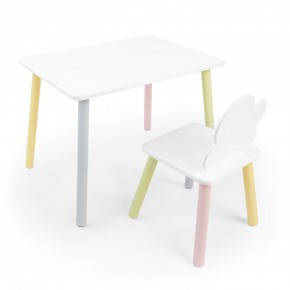 Детский комплект стол и стул «Облачко» Rolti Baby (белый/цветной, массив березы/мдф) в Ялуторовске - yalutorovsk.ok-mebel.com | фото