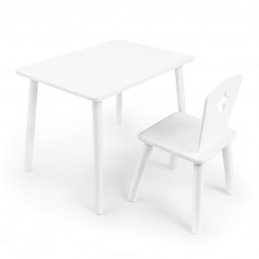 Детский комплект стол и стул «Звезда» Rolti Baby (белый/белый, массив березы/мдф) в Ялуторовске - yalutorovsk.ok-mebel.com | фото 1