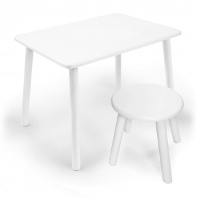 Детский комплект стол и табурет круглый Rolti Baby с накладкой Алфавит (белая столешница/белое сиденье/белые ножки) в Ялуторовске - yalutorovsk.ok-mebel.com | фото 3