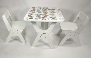 Детский растущий стол-парта и два стула Я САМ "Умка-Дуо" (Алфавит) в Ялуторовске - yalutorovsk.ok-mebel.com | фото