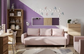 Диван-кровать Тулисия светло-розовый, ткань рогожка в Ялуторовске - yalutorovsk.ok-mebel.com | фото