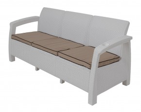 Диван Yalta Premium Sofa 3 Set (Ялта) белый (+подушки под спину) в Ялуторовске - yalutorovsk.ok-mebel.com | фото