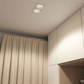 DK2062-WH Встраиваемый светильник, IP 20, до 15 Вт, GU10, LED, белый, алюминий в Ялуторовске - yalutorovsk.ok-mebel.com | фото 4