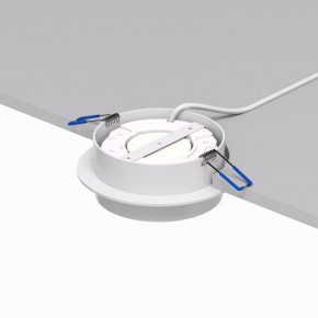 DK2090-WH Встраиваемый светильник FLAT, IP 20, до 15 Вт, GX53, LED, белый, алюминий в Ялуторовске - yalutorovsk.ok-mebel.com | фото 3