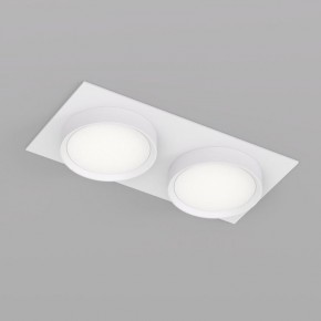 DK2092-WH Встраиваемый светильник FLAT, IP 20, до 15 Вт, GX53, LED, белый, алюминий в Ялуторовске - yalutorovsk.ok-mebel.com | фото 2