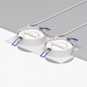 DK2092-WH Встраиваемый светильник FLAT, IP 20, до 15 Вт, GX53, LED, белый, алюминий в Ялуторовске - yalutorovsk.ok-mebel.com | фото 4