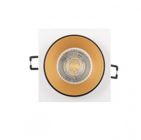 DK2402-GD Встраиваемый светильник, IP 20, 50 Вт, GU10, черный/золотой, алюминий в Ялуторовске - yalutorovsk.ok-mebel.com | фото 3