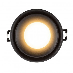 DK2403-BK Встраиваемый светильник влагозащ., IP 44, 10 Вт, GU10, черный, алюминий в Ялуторовске - yalutorovsk.ok-mebel.com | фото 3