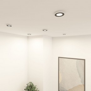 DK2441-WB Встраиваемый светильник DUAL 9+9 Вт, LED 4000K, IP 20, d120mm, белый/черный, алюминий/акрил в Ялуторовске - yalutorovsk.ok-mebel.com | фото 6