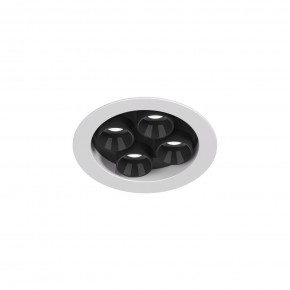 DK2510-WB Встраиваемый светильник SPACE со светодиодом d65 220V 8W 38° 4000К IP20 белый/черный алюминий в Ялуторовске - yalutorovsk.ok-mebel.com | фото 4