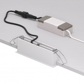 DK2514-WB Встраиваемый светильник SPACE со светодиодом L126mm 220V 10W 38° 4000К IP20 белый/черный алюминий в Ялуторовске - yalutorovsk.ok-mebel.com | фото 3