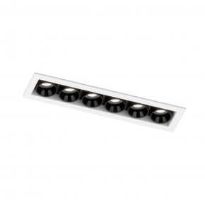 DK2514-WB Встраиваемый светильник SPACE со светодиодом L126mm 220V 10W 38° 4000К IP20 белый/черный алюминий в Ялуторовске - yalutorovsk.ok-mebel.com | фото 5