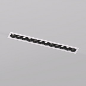 DK2515-WB Встраиваемый светильник SPACE со светодиодом L240mm 220V 20W 38° 4000К IP20 белый/черный алюминий в Ялуторовске - yalutorovsk.ok-mebel.com | фото