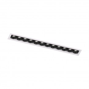 DK2515-WB Встраиваемый светильник SPACE со светодиодом L240mm 220V 20W 38° 4000К IP20 белый/черный алюминий в Ялуторовске - yalutorovsk.ok-mebel.com | фото 4