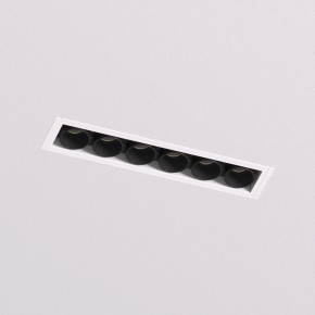 DK2531-WB Встраиваемый светильник SPACE со светодиодом под шпатлевку L126mm 220V 10W 38° 4000К IP20 белый/черный алюминий в Ялуторовске - yalutorovsk.ok-mebel.com | фото 2