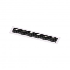 DK2531-WB Встраиваемый светильник SPACE со светодиодом под шпатлевку L126mm 220V 10W 38° 4000К IP20 белый/черный алюминий в Ялуторовске - yalutorovsk.ok-mebel.com | фото 6