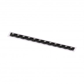 DK2532-WB Встраиваемый светильник SPACE со светодиодом под шпатлевку L240mm 220V 20W 38° 4000К IP20 белый/черный алюминий в Ялуторовске - yalutorovsk.ok-mebel.com | фото 5