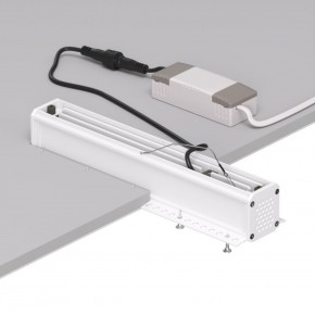 DK2532-WB Встраиваемый светильник SPACE со светодиодом под шпатлевку L240mm 220V 20W 38° 4000К IP20 белый/черный алюминий в Ялуторовске - yalutorovsk.ok-mebel.com | фото 6