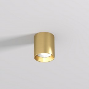 DK2610-SB Накладной светильник SHINE TUBE со светодиодом, D70*H80, IP20, 3000К, 10W, RA?90, сатинированная латунь, алюминий в Ялуторовске - yalutorovsk.ok-mebel.com | фото