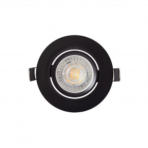 DK3020-BK Встраиваемый светильник, IP 20, 10 Вт, GU5.3, LED, черный, пластик в Ялуторовске - yalutorovsk.ok-mebel.com | фото