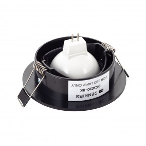DK3020-BK Встраиваемый светильник, IP 20, 10 Вт, GU5.3, LED, черный, пластик в Ялуторовске - yalutorovsk.ok-mebel.com | фото 3