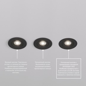 DK3020-BK Встраиваемый светильник, IP 20, 10 Вт, GU5.3, LED, черный, пластик в Ялуторовске - yalutorovsk.ok-mebel.com | фото 5