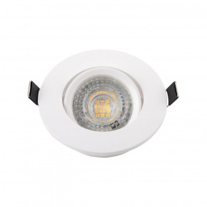 DK3020-WH Встраиваемый светильник, IP 20, 10 Вт, GU5.3, LED, белый, пластик в Ялуторовске - yalutorovsk.ok-mebel.com | фото 2