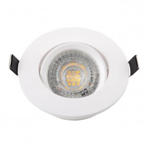 DK3020-WH Встраиваемый светильник, IP 20, 10 Вт, GU5.3, LED, белый, пластик в Ялуторовске - yalutorovsk.ok-mebel.com | фото 4