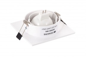 DK3021-WH Встраиваемый светильник, IP 20, 10 Вт, GU5.3, LED, белый, пластик в Ялуторовске - yalutorovsk.ok-mebel.com | фото 4