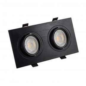 DK3022-BK Встраиваемый светильник, IP 20, 10 Вт, GU5.3, LED, черный, пластик в Ялуторовске - yalutorovsk.ok-mebel.com | фото