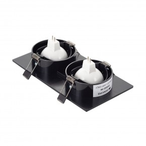 DK3022-BK Встраиваемый светильник, IP 20, 10 Вт, GU5.3, LED, черный, пластик в Ялуторовске - yalutorovsk.ok-mebel.com | фото 3