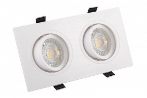 DK3022-WH Встраиваемый светильник, IP 20, 10 Вт, GU5.3, LED, белый, пластик в Ялуторовске - yalutorovsk.ok-mebel.com | фото