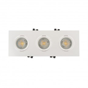 DK3023-WH Встраиваемый светильник, IP 20, 10 Вт, GU5.3, LED, белый, пластик в Ялуторовске - yalutorovsk.ok-mebel.com | фото