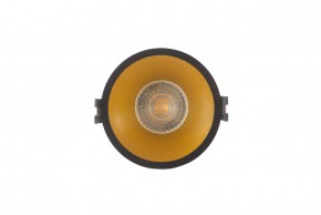 DK3026-BG Встраиваемый светильник, IP 20, 10 Вт, GU5.3, LED, черный/золотой, пластик в Ялуторовске - yalutorovsk.ok-mebel.com | фото 1